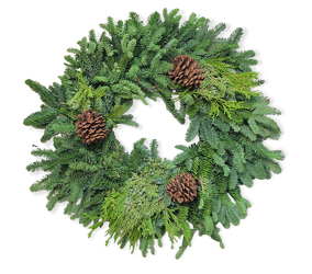 Fresh Christmas Wreath from Flowers by Ramon of Lawton, OK